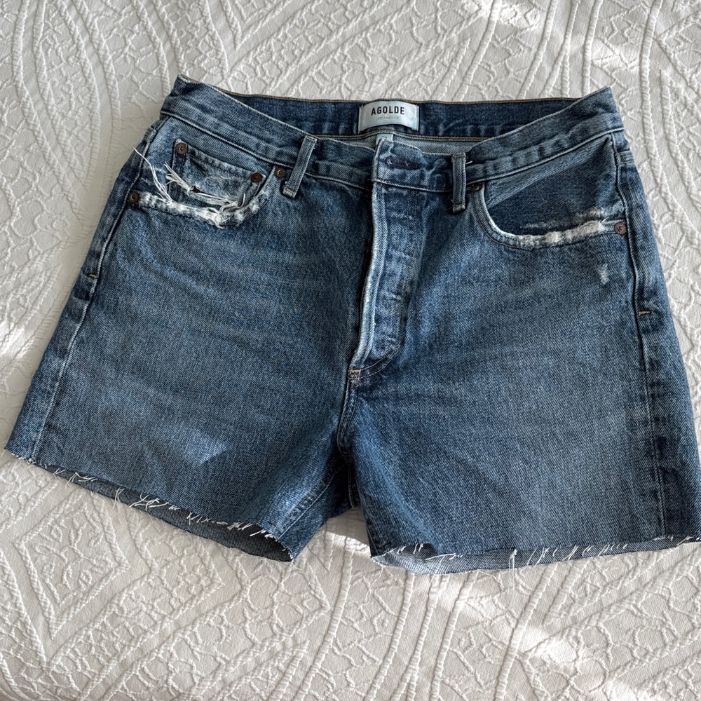 Agolde Blue Jean Shorts Sz 28